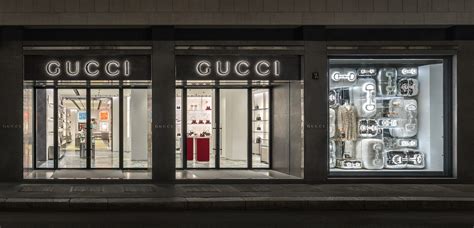 gucci nilano|Gucci unveils new boutique concept at its renovated Milan store.